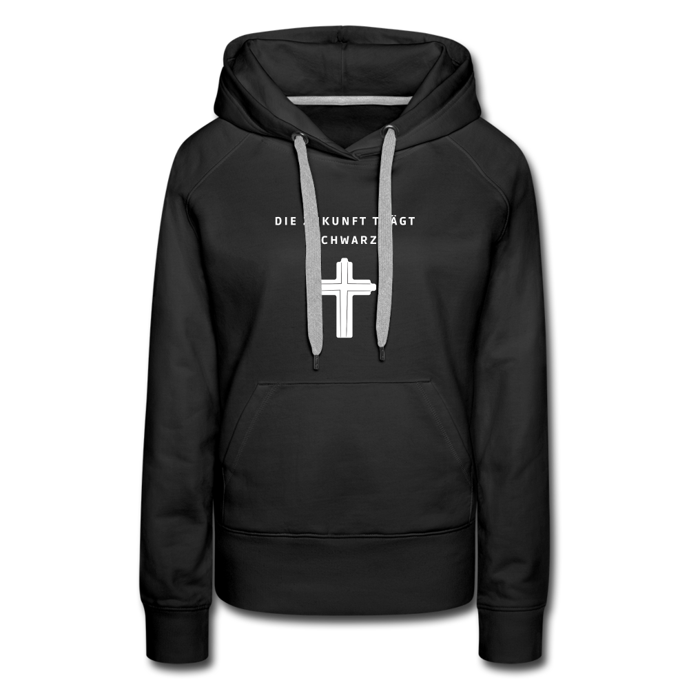 Die Zukunft trägt Schwarz Damen-Hoodie - Schwarz