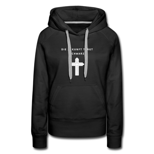 Die Zukunft trägt Schwarz Damen-Hoodie - Schwarz