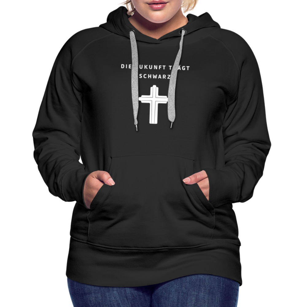 Die Zukunft trägt Schwarz Damen-Hoodie - Schwarz