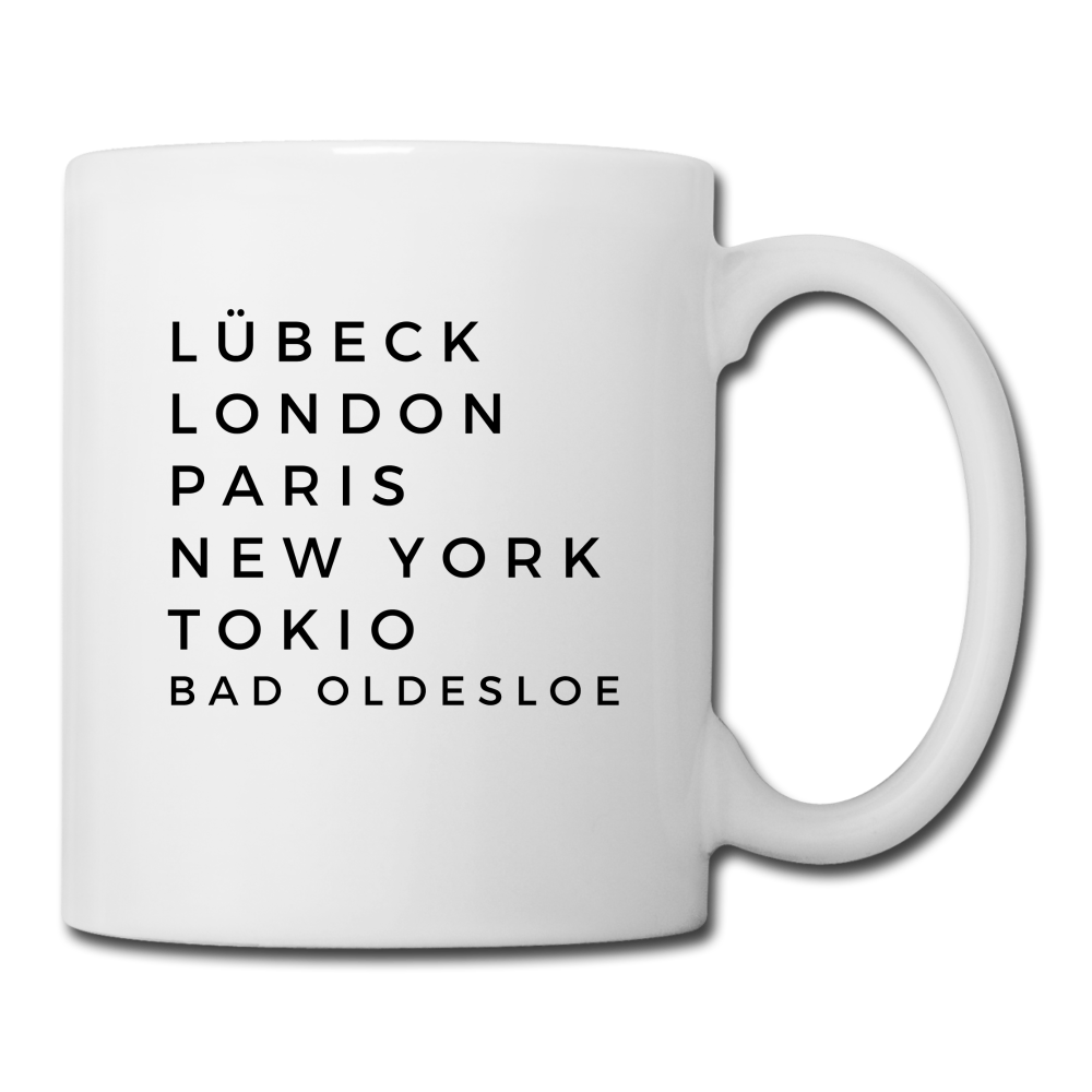 Bad Oldesloe Tasse - Weiß