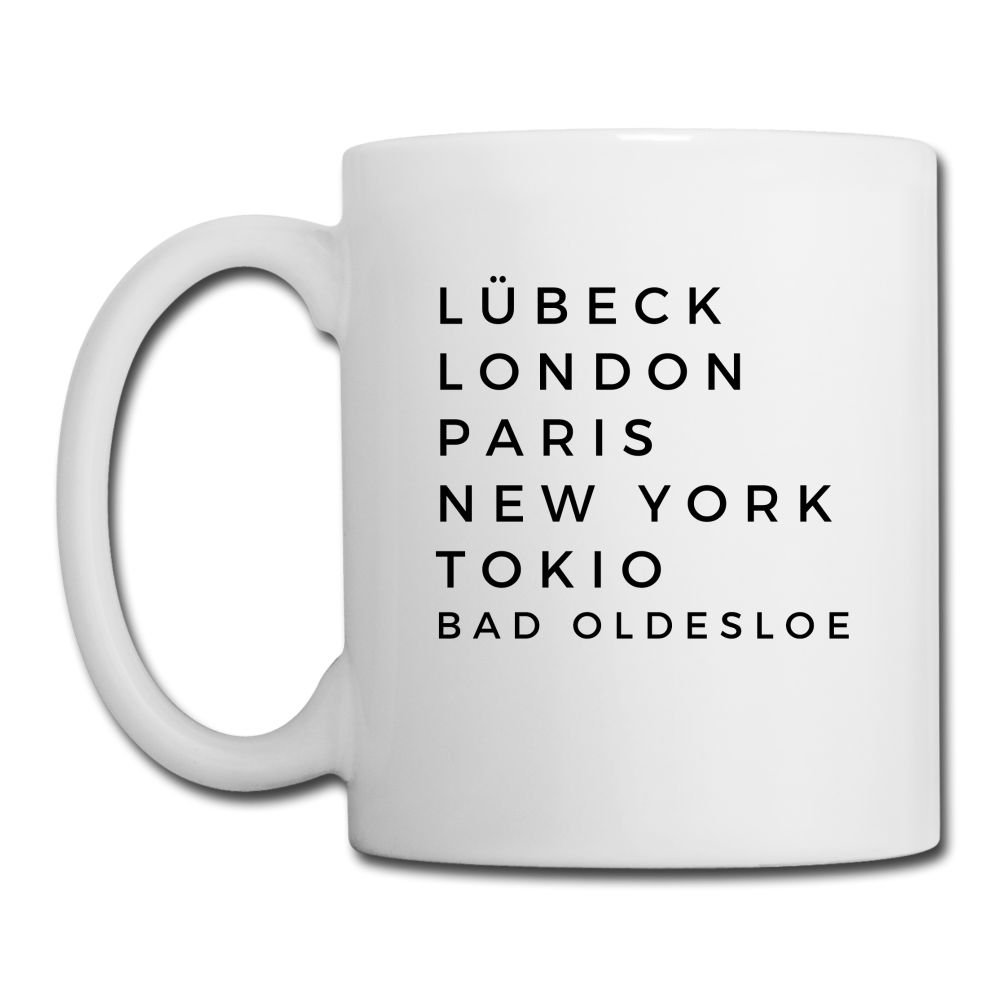 Bad Oldesloe Tasse - Weiß
