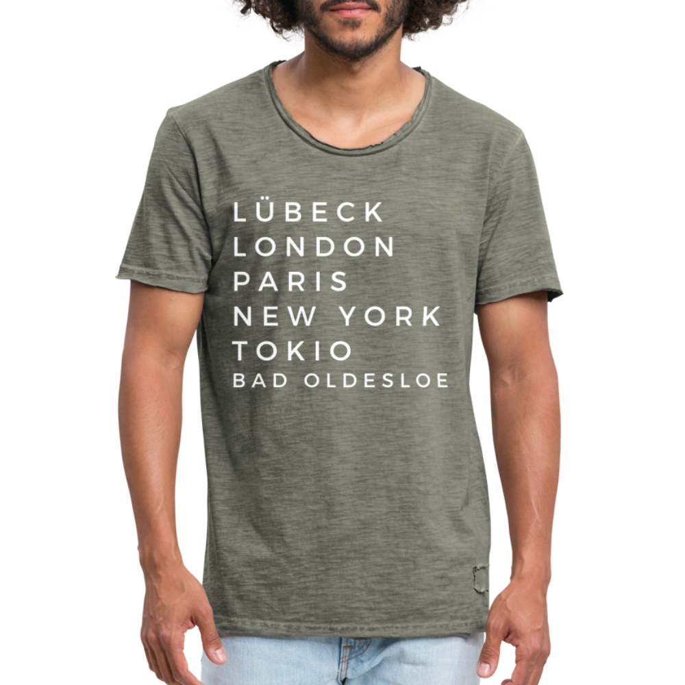Bad Oldesloe Herren Vintage T-Shirt - Vintage Khaki
