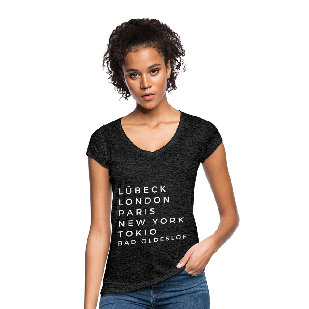 Bad Oldesloe Damen Vintage T-Shirt - Anthrazit