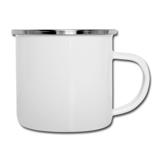 Smiley Emaille-Tasse - Weiß