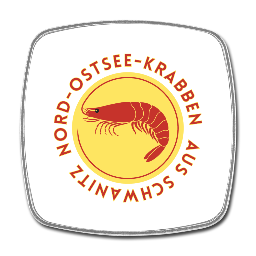 Krabben Kühlschrankmagnet - Weiß
