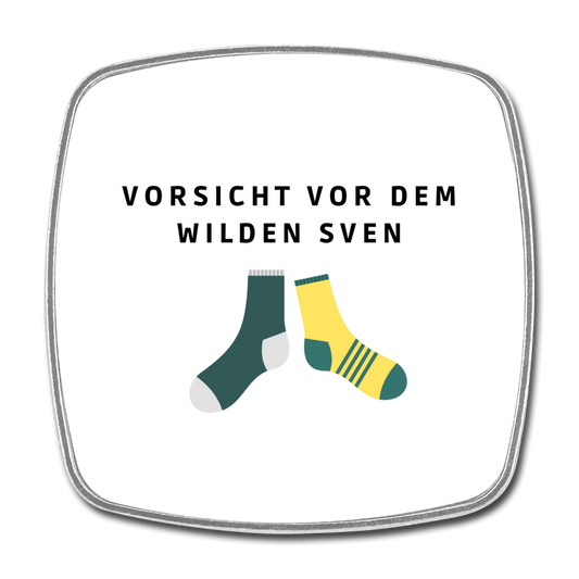 Wilder Sven Kühlschrankmagnet - Weiß