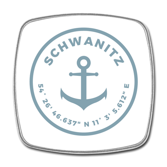 Koordinaten Kühlschrankmagnet - Weiß