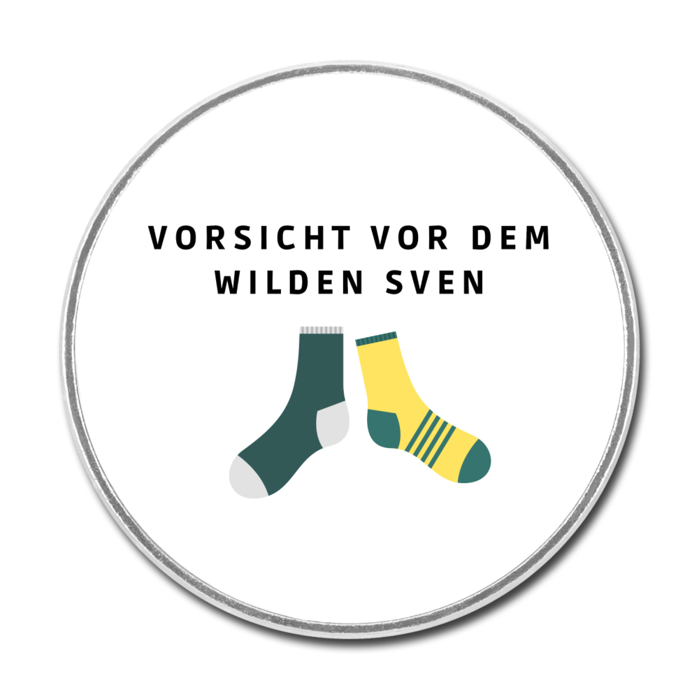 Runder Kühlschrankmagnet - Weiß