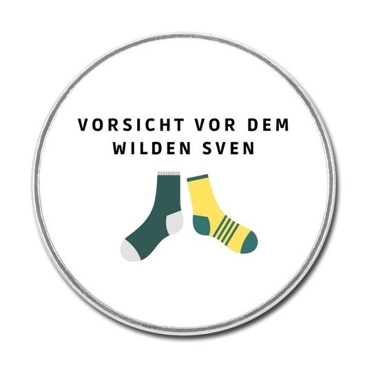 Runder Kühlschrankmagnet - Weiß