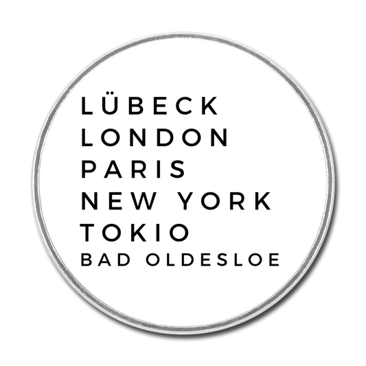 Runder Kühlschrankmagnet - Weiß