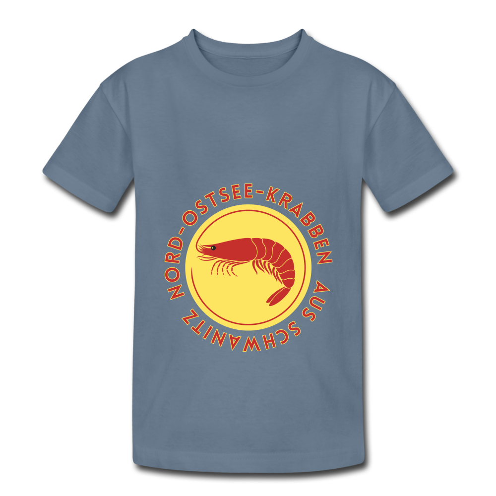Krabben Kinder T-Shirt - Blaugrau