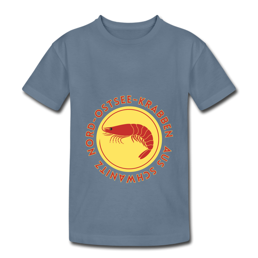 Krabben Kinder T-Shirt - Blaugrau