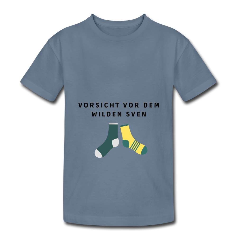 Kinder Tshirt Wilder Sven - Blaugrau