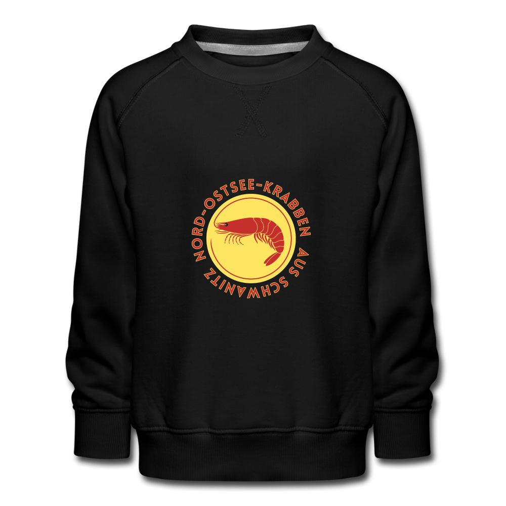 Krabben Kinder-Pullover - Schwarz
