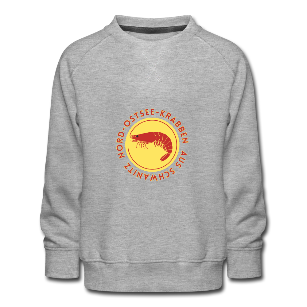 Krabben Kinder-Pullover - Grau meliert
