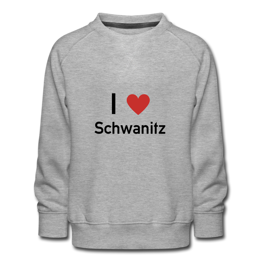 I love Schwanitz Kinder-Pullover - Grau meliert