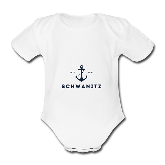 Schwanitz Baby-Kurzarm-Body - Weiß