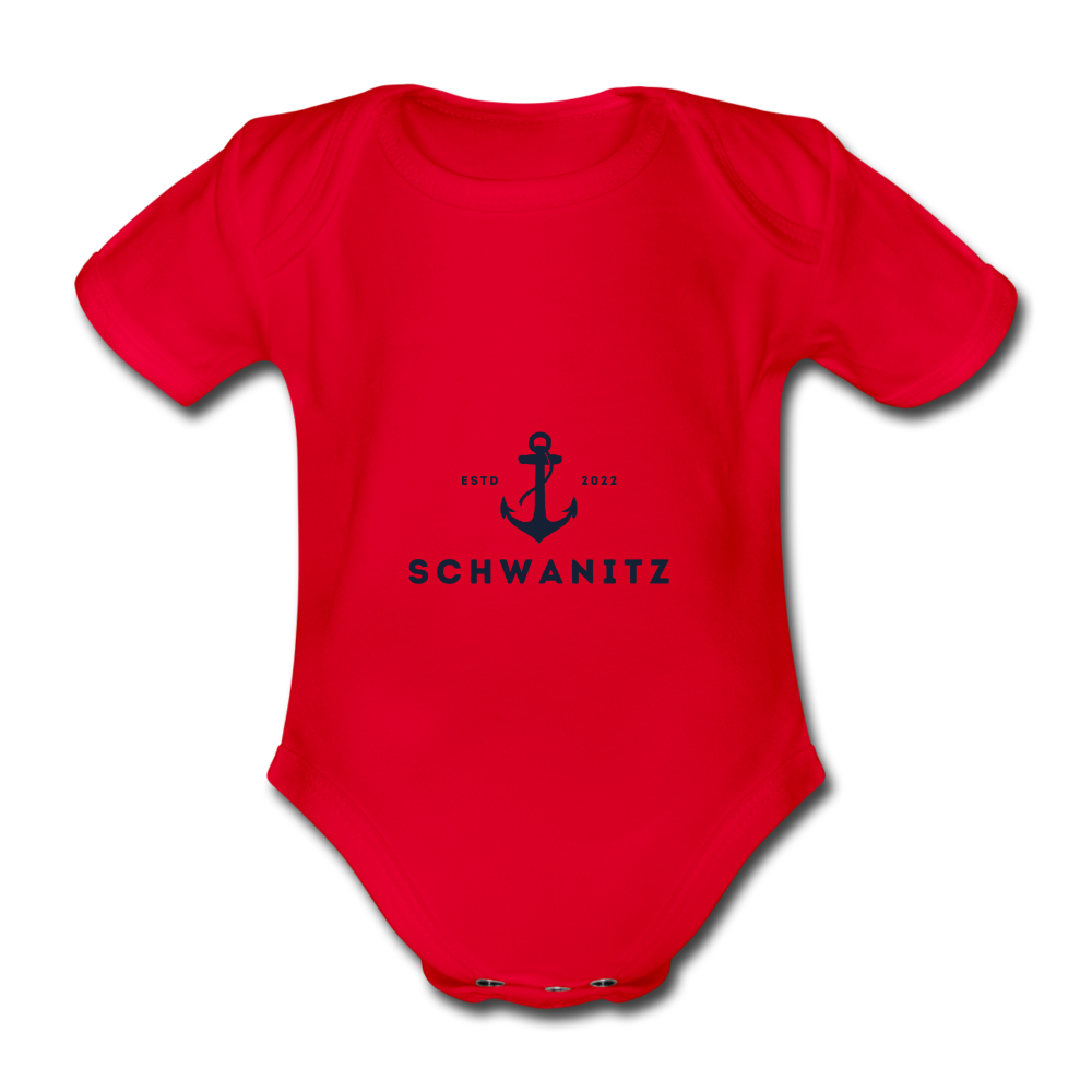Schwanitz Baby-Kurzarm-Body - Rot