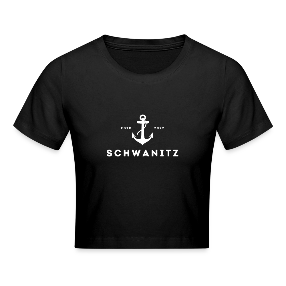 Crop T-Shirt - Schwarz