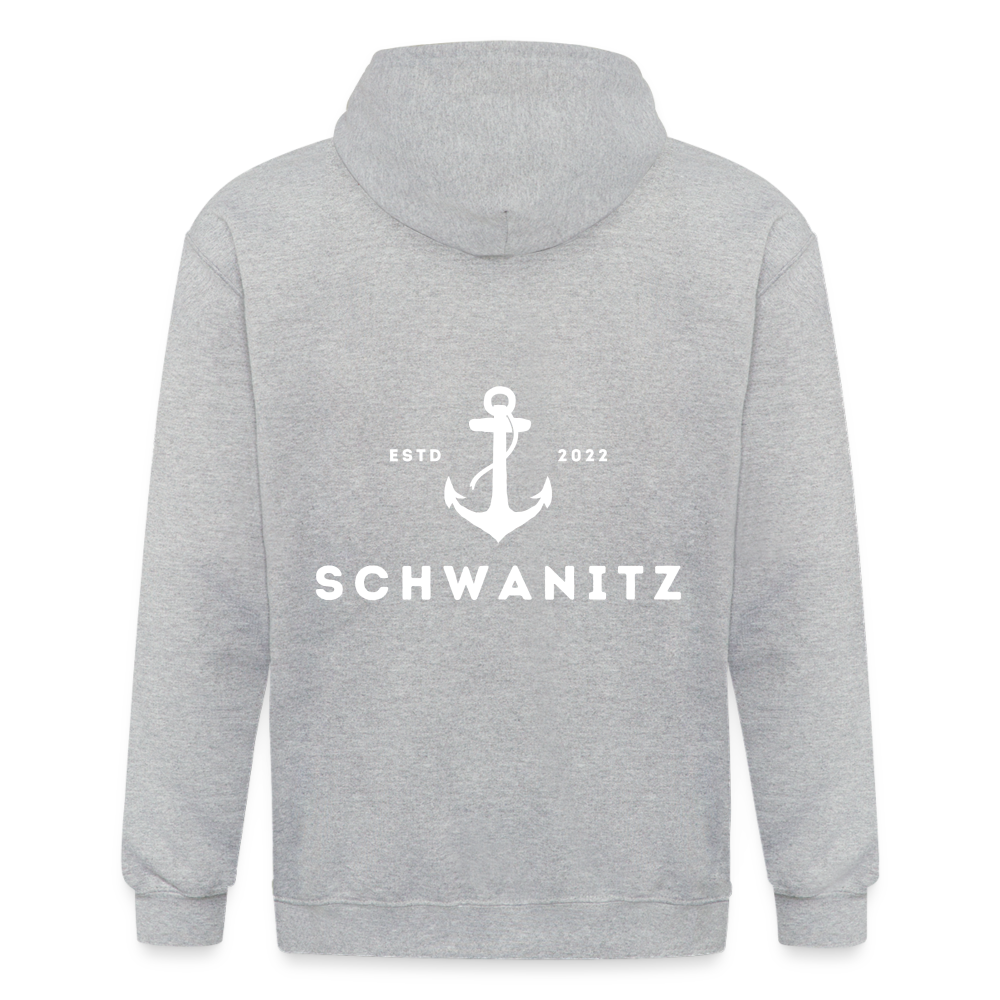 Schwanitz Herren-Kapuzenjacke - Grau meliert