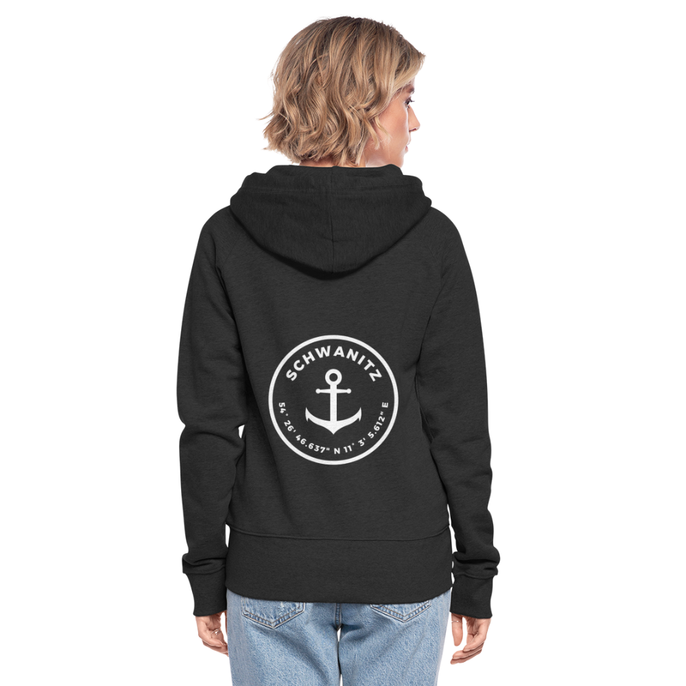 Koordinaten Damen-Kapuzenjacke - Schwarz