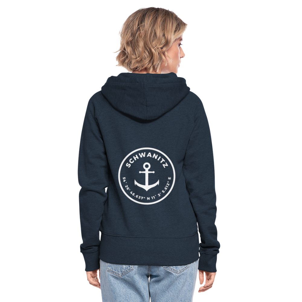 Koordinaten Damen-Kapuzenjacke - Navy