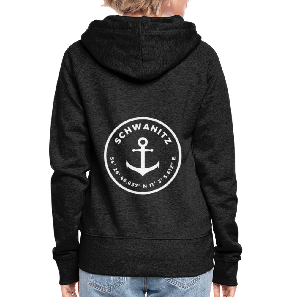 Koordinaten Damen-Kapuzenjacke - Anthrazit