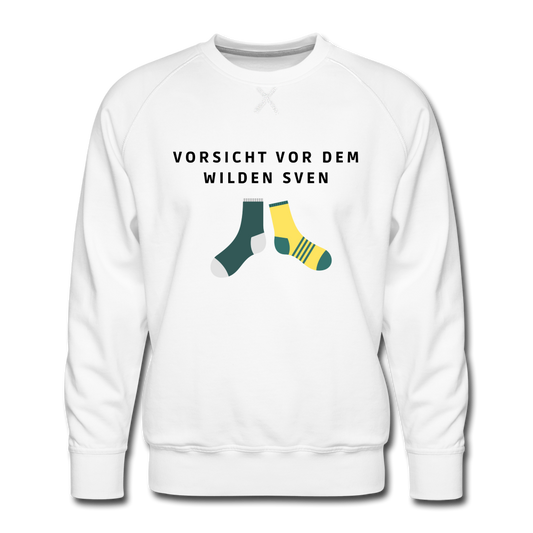 Wilder Sven Herren Premium Pullover - Weiß