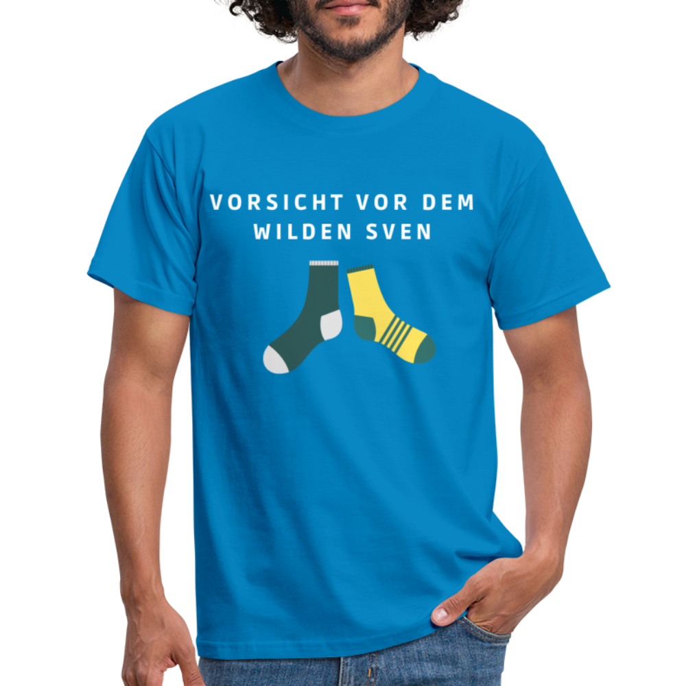 Wilder Sven Herren T-Shirt - Royalblau
