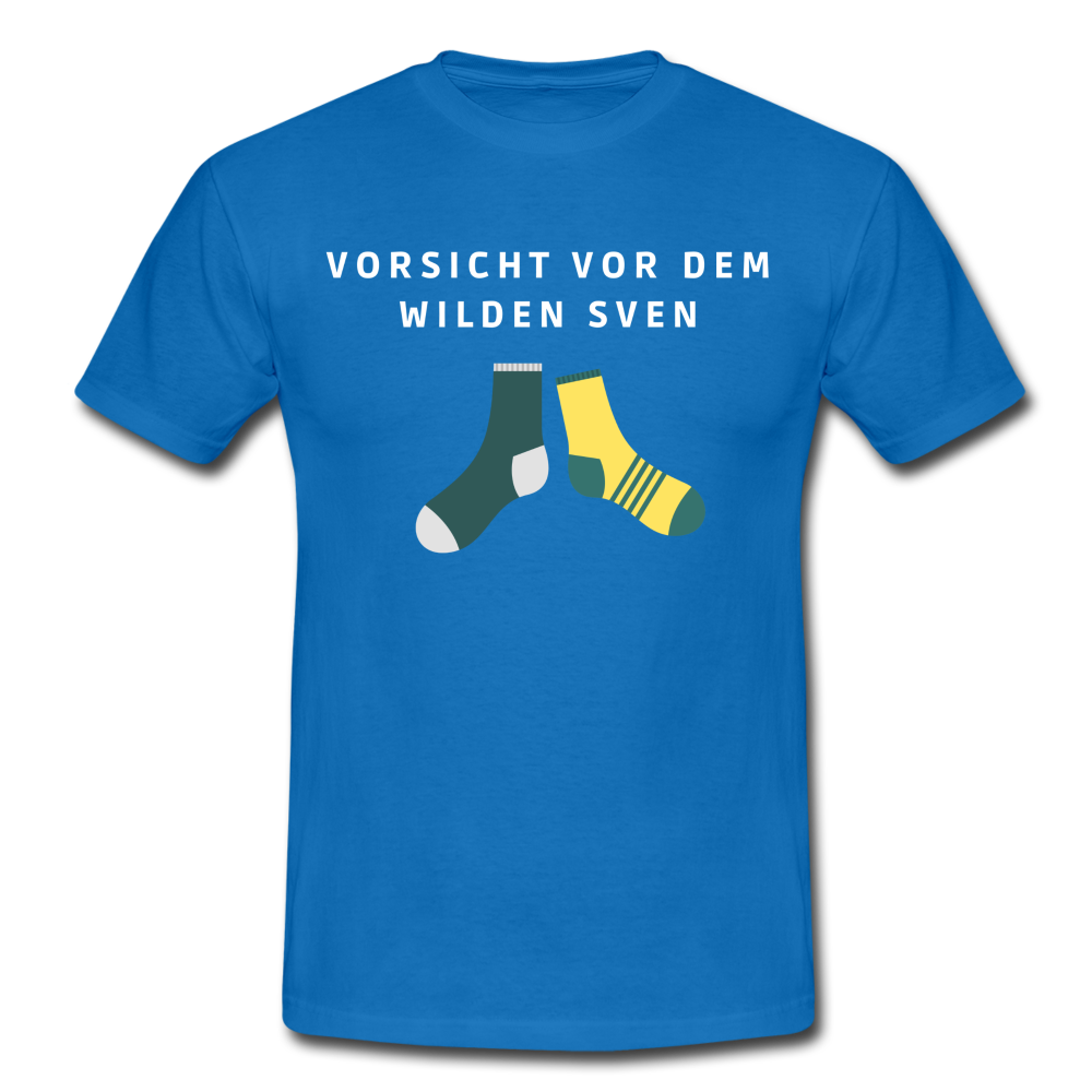 Wilder Sven Herren T-Shirt - Royalblau
