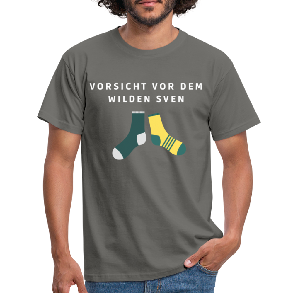 Wilder Sven Herren T-Shirt - Graphit