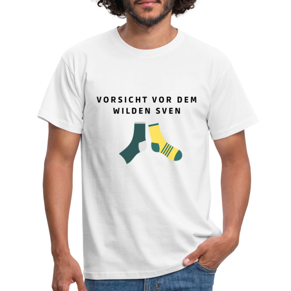 Wilder Sven Herren T-Shirt - Weiß