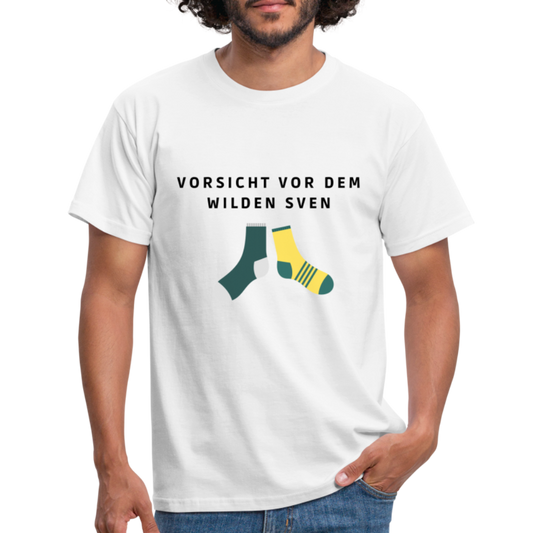 Wilder Sven Herren T-Shirt - Weiß