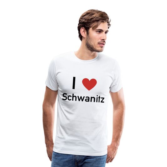I LOVE SCHWANITZ HERREN SHIRT - Weiß