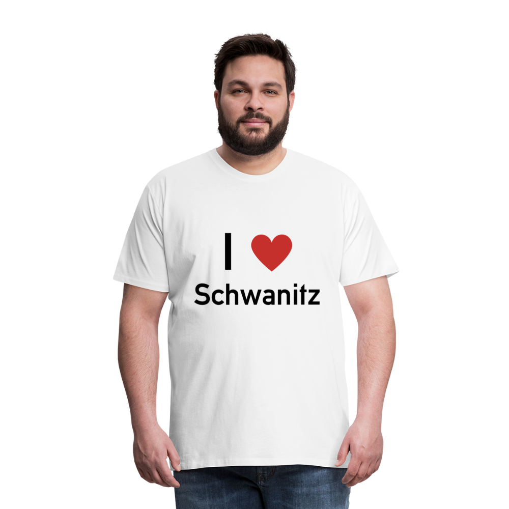 I LOVE SCHWANITZ HERREN SHIRT - Weiß