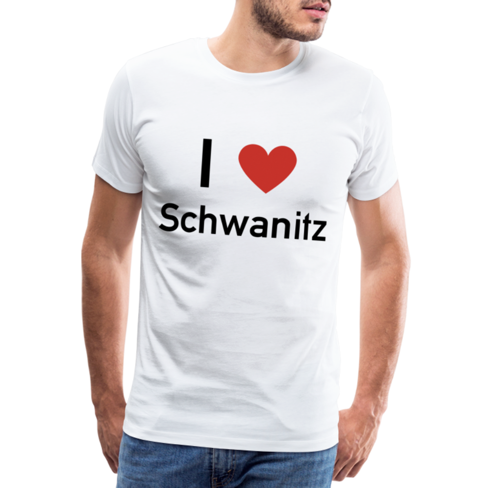 I LOVE SCHWANITZ HERREN SHIRT - Weiß