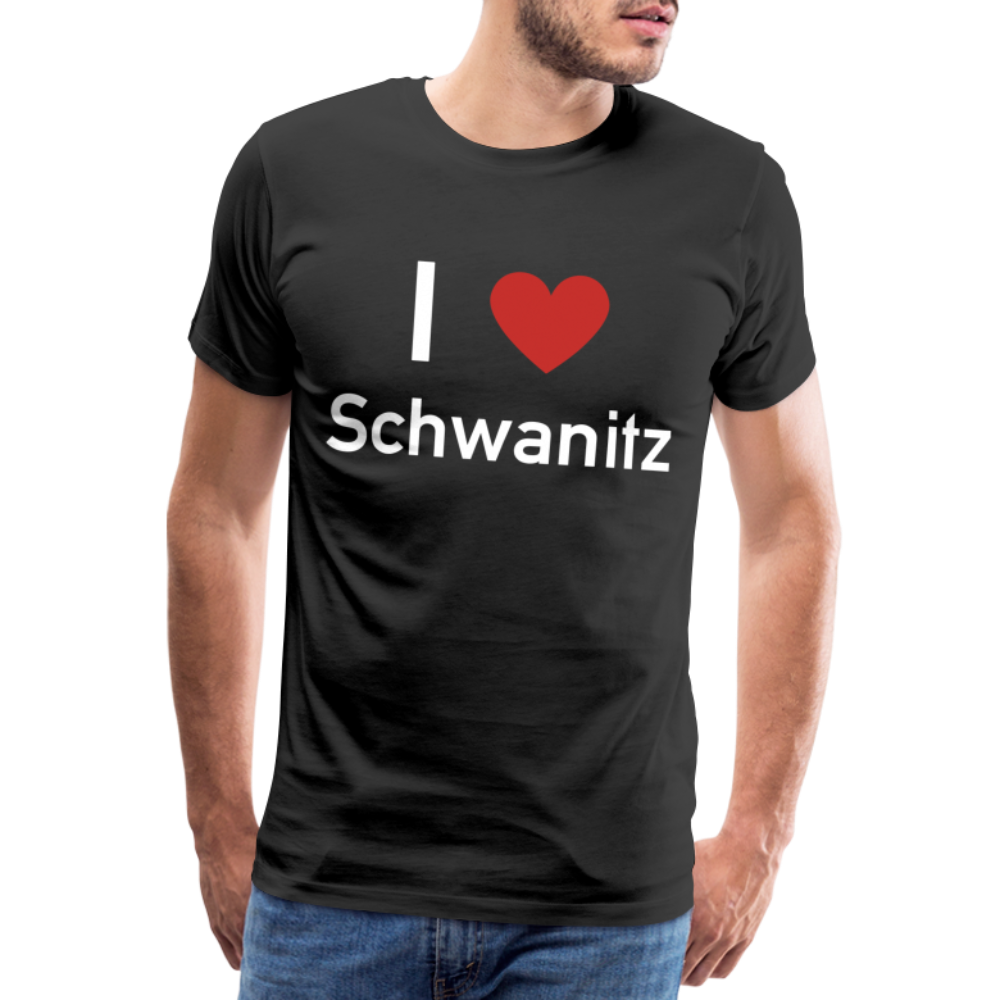 I LOVE SCHWANITZ HERREN SHIRT - Schwarz