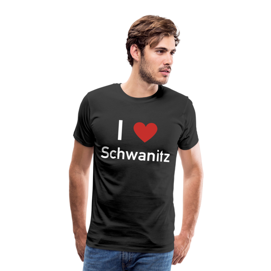 I LOVE SCHWANITZ HERREN SHIRT - Schwarz
