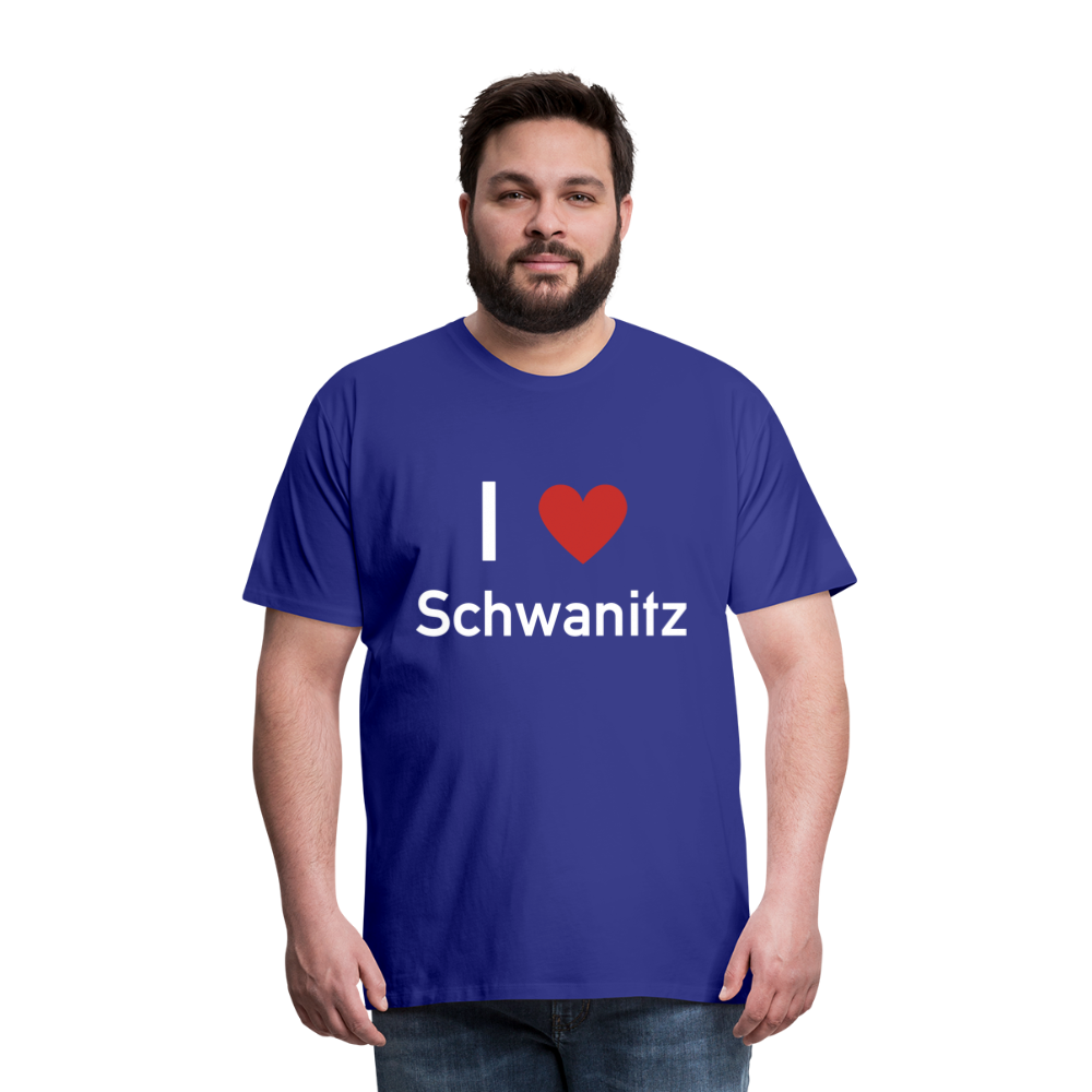 I LOVE SCHWANITZ HERREN SHIRT - Königsblau