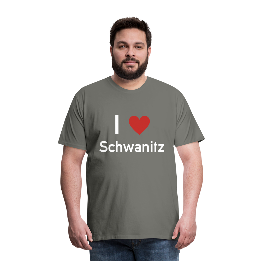 I LOVE SCHWANITZ HERREN SHIRT - Asphalt