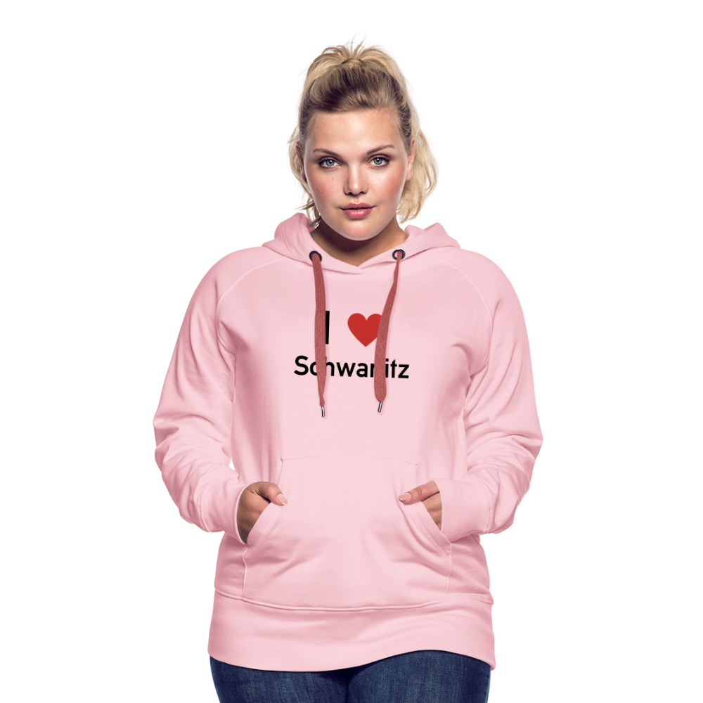 I LOVE SCHWANITZ DAMEN HOODIE - Kristallrosa