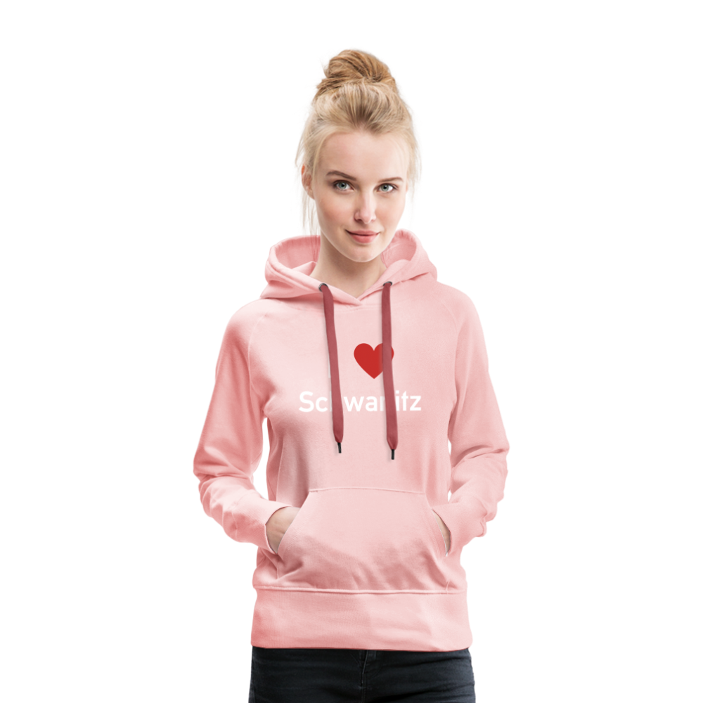 I LOVE SCHWANITZ DAMEN HOODIE - Kristallrosa