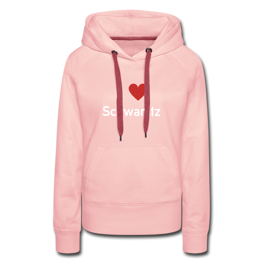 I LOVE SCHWANITZ DAMEN HOODIE - Kristallrosa