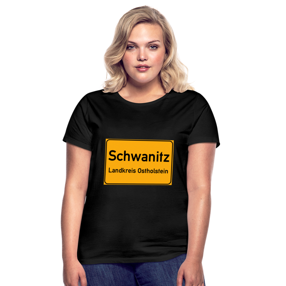 SCHWANITZ DAMEN-SHIRT - Schwarz