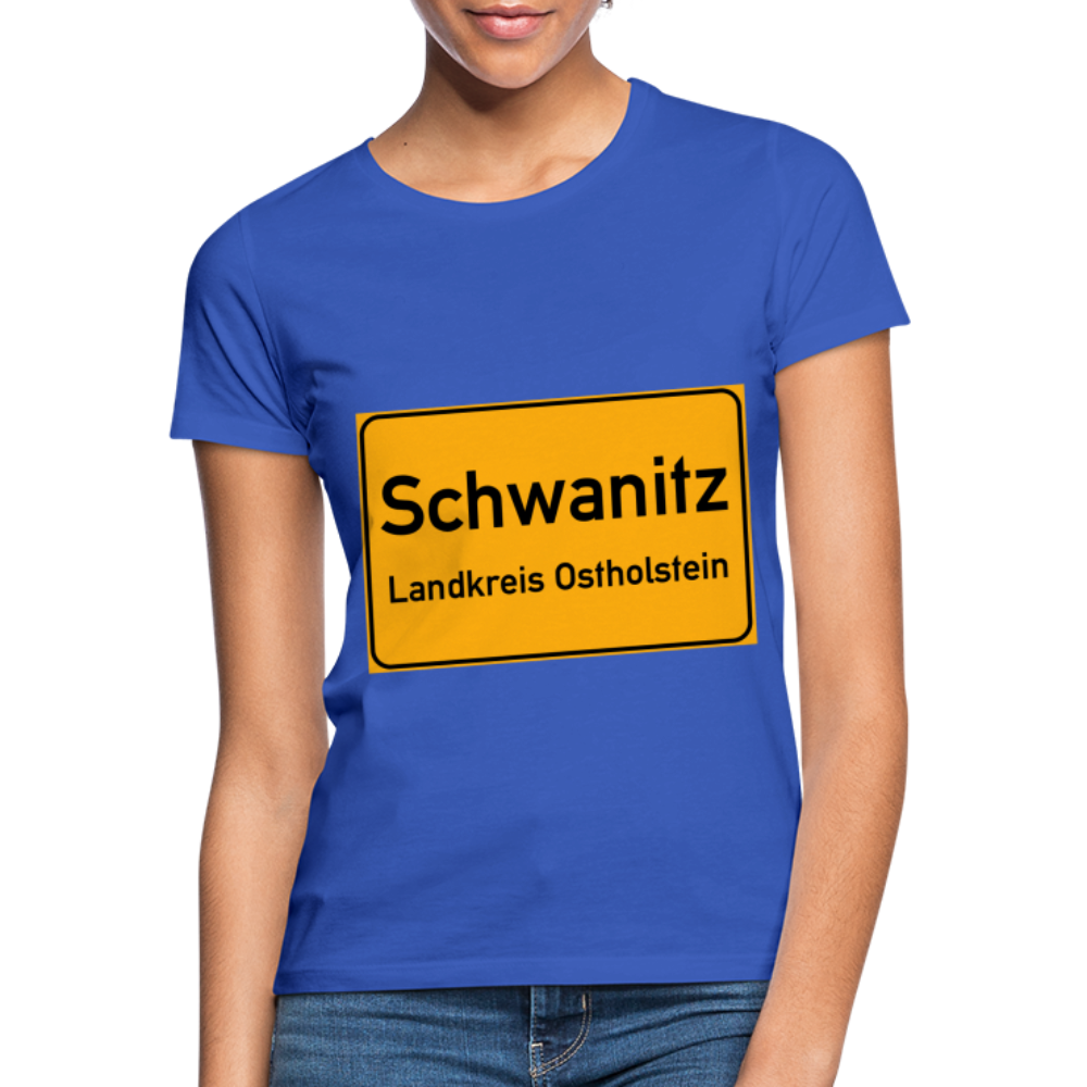 SCHWANITZ DAMEN-SHIRT - Royalblau