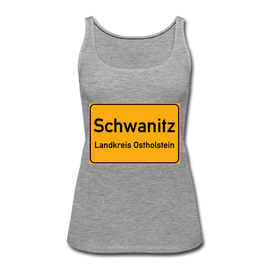 SCHWANITZ DAMEN-TANK-TOP - Grau meliert