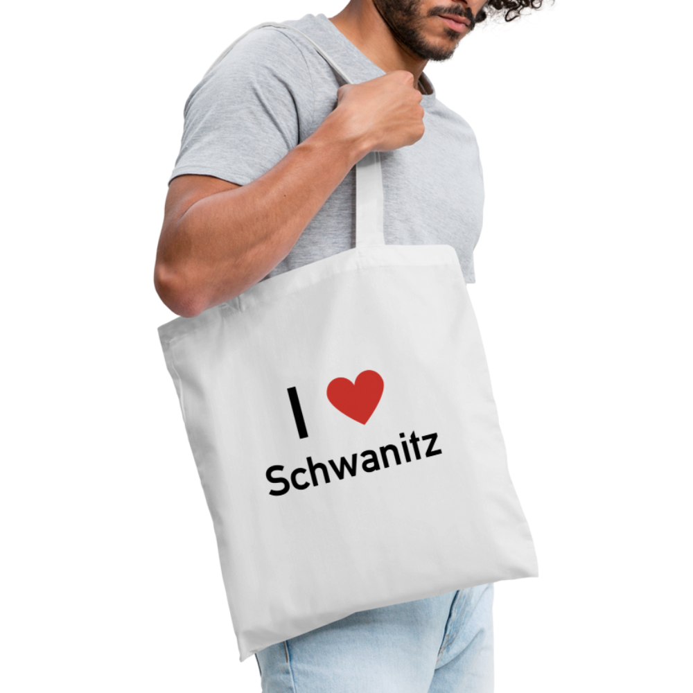 I LOVE SCHWANITZ JUTEBEUTEL - Weiß