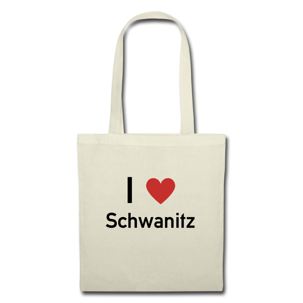 I LOVE SCHWANITZ JUTEBEUTEL - Natur