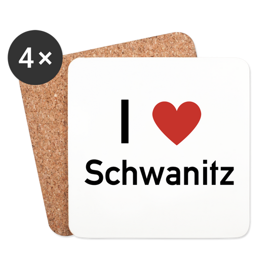 Untersetzer (4er-Set) - Weiß