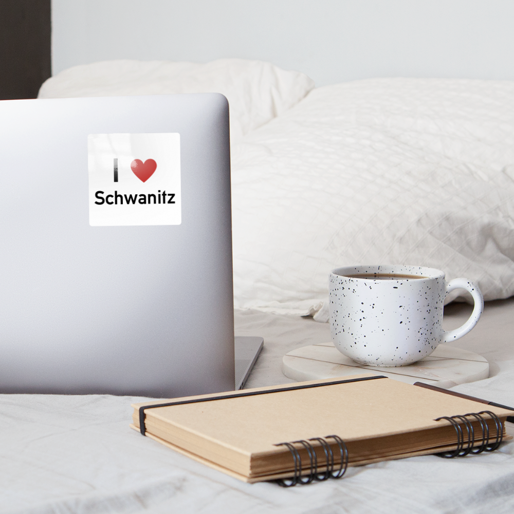 I Love Schwanitz Sticker - Weiß glänzend